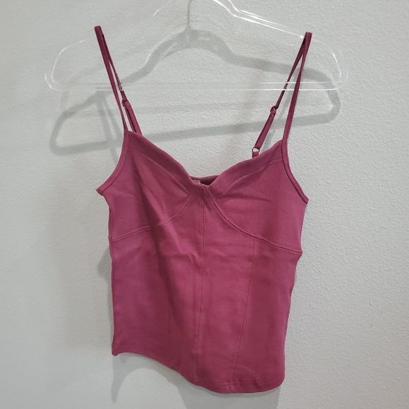 NWT Free People raspberry or black cami - Picture 2 of 6